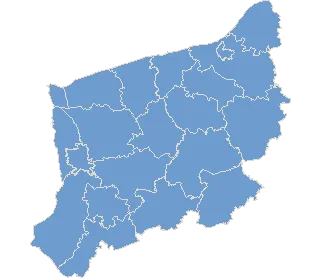 Mapa województwa zachodniopomorskiego